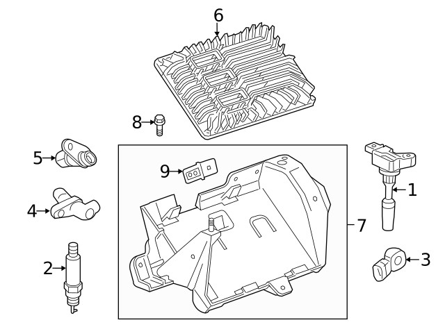 Genuine GM Engine Control Module Bracket 84013975