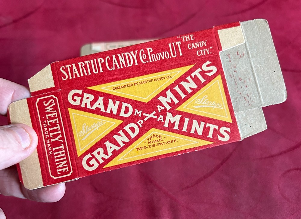 1930s Startup Candy Co Provo Utah 3 Candy Boxes Flat Unused