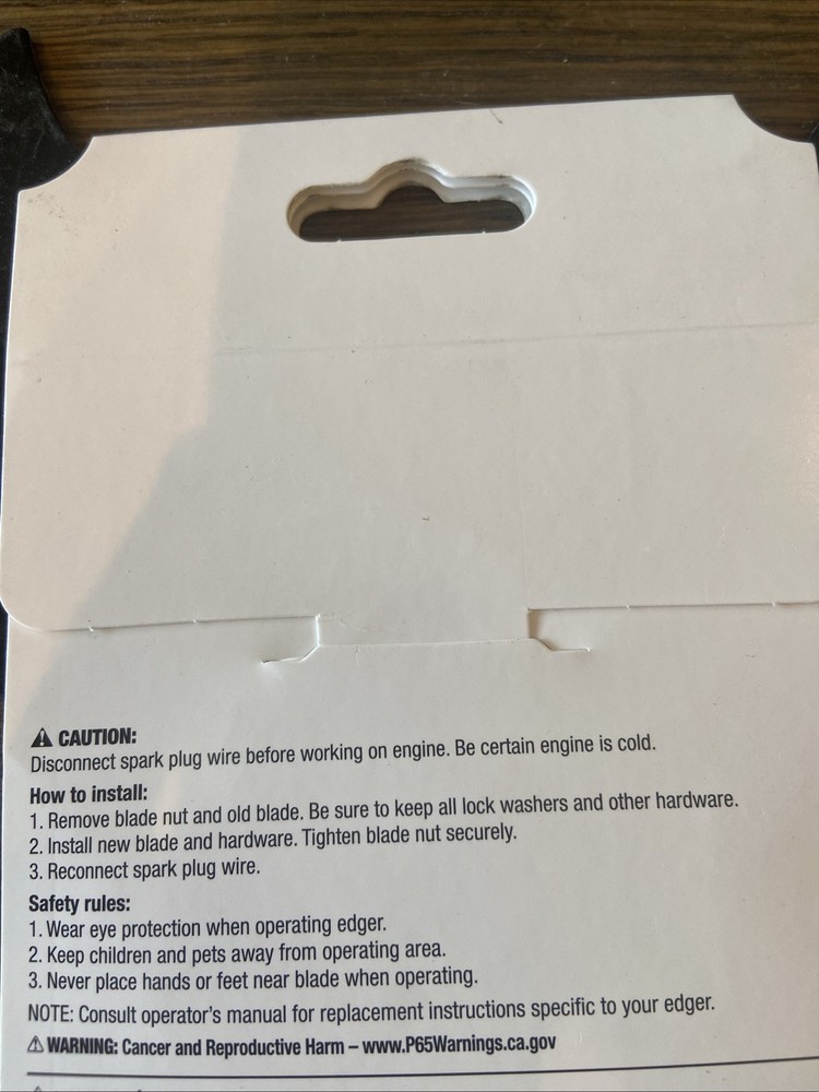 Tri-arc Edger Start Edger Blade 9 in. 5/8” Center Hole {64}
