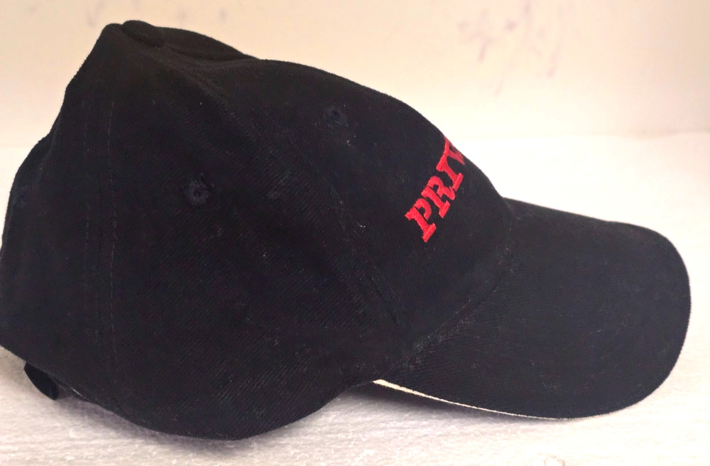 PRIVATE Logo Black Baseball Hat (Adjustable ) by Slazenger
