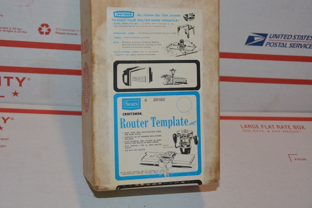 Sears Craftsman Router Sign Making Template Numbers & Letters Set