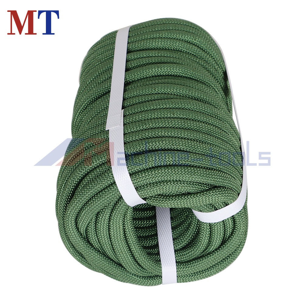 Strong Pulling Rope Braided Polyester Rope 3/8" × 100' 3520Lbs (Armygreen)