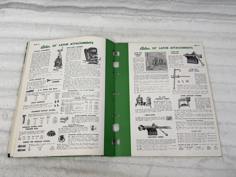 Atlas Metal Working Machine Tools Catalog No M50