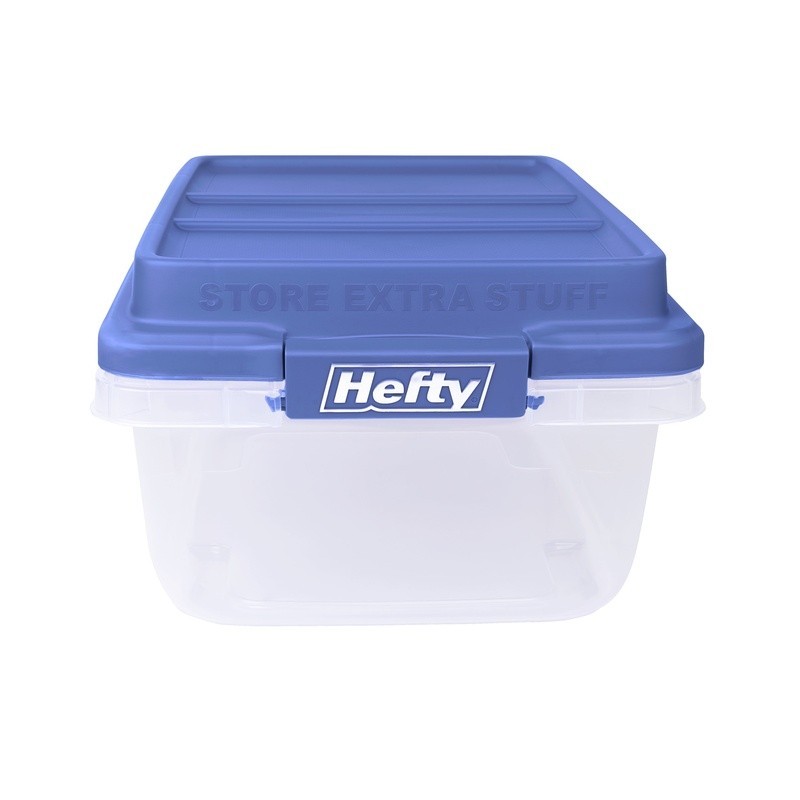2 PCS Clear Stackable Storage Bin 18qt Organizer Shoes Crafts Garage New