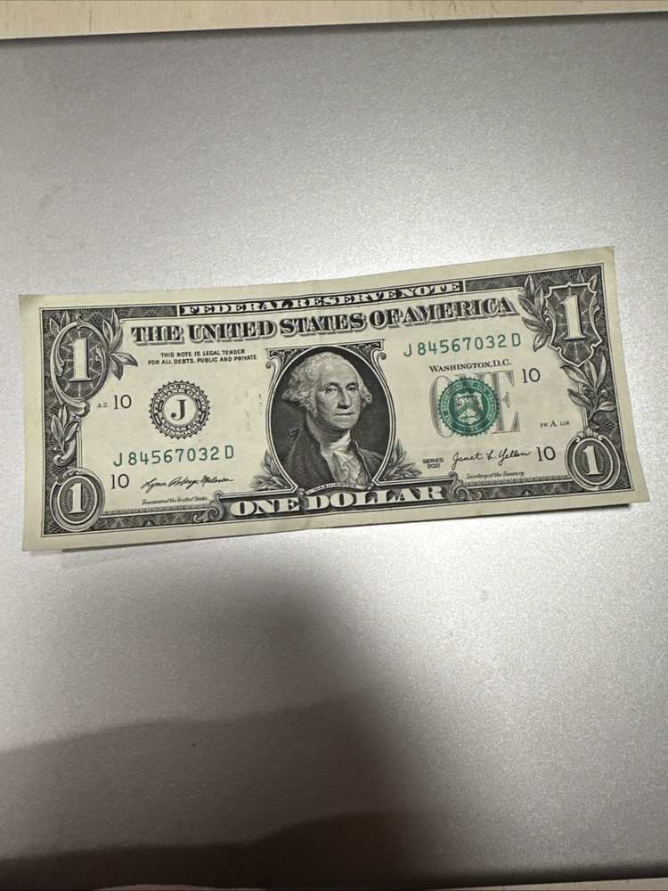 $1 Dollar Bill Error Print Series 2021