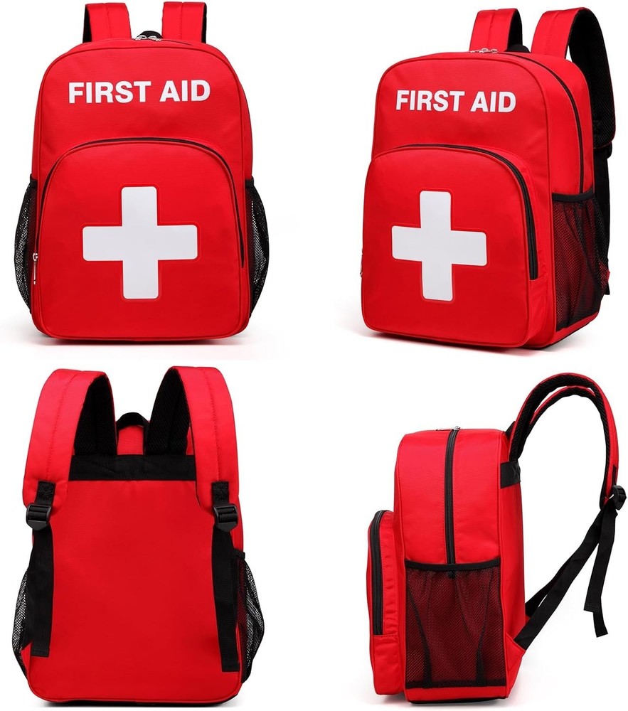First Aid Backpack Emergency Medical Empty Waterproof Survival First Responde...