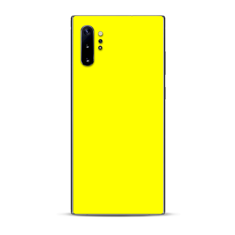 Skins Decal Wrap for Samsung Note 10 Plus Bright Yellow