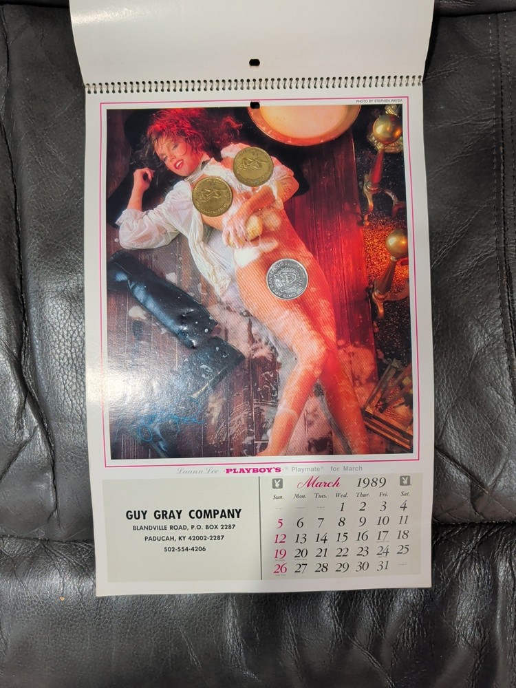 Vintage Playboy Calendar From 1989