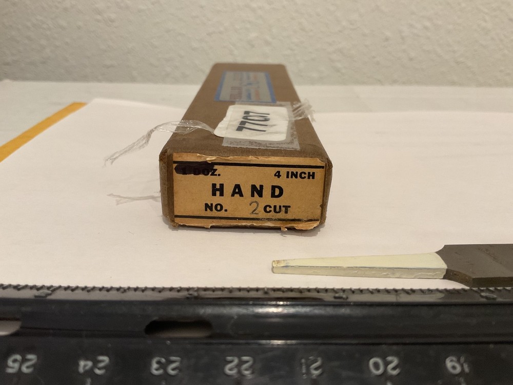 New Heller 4" Swiss Pattern Hand File, 2nd Cut