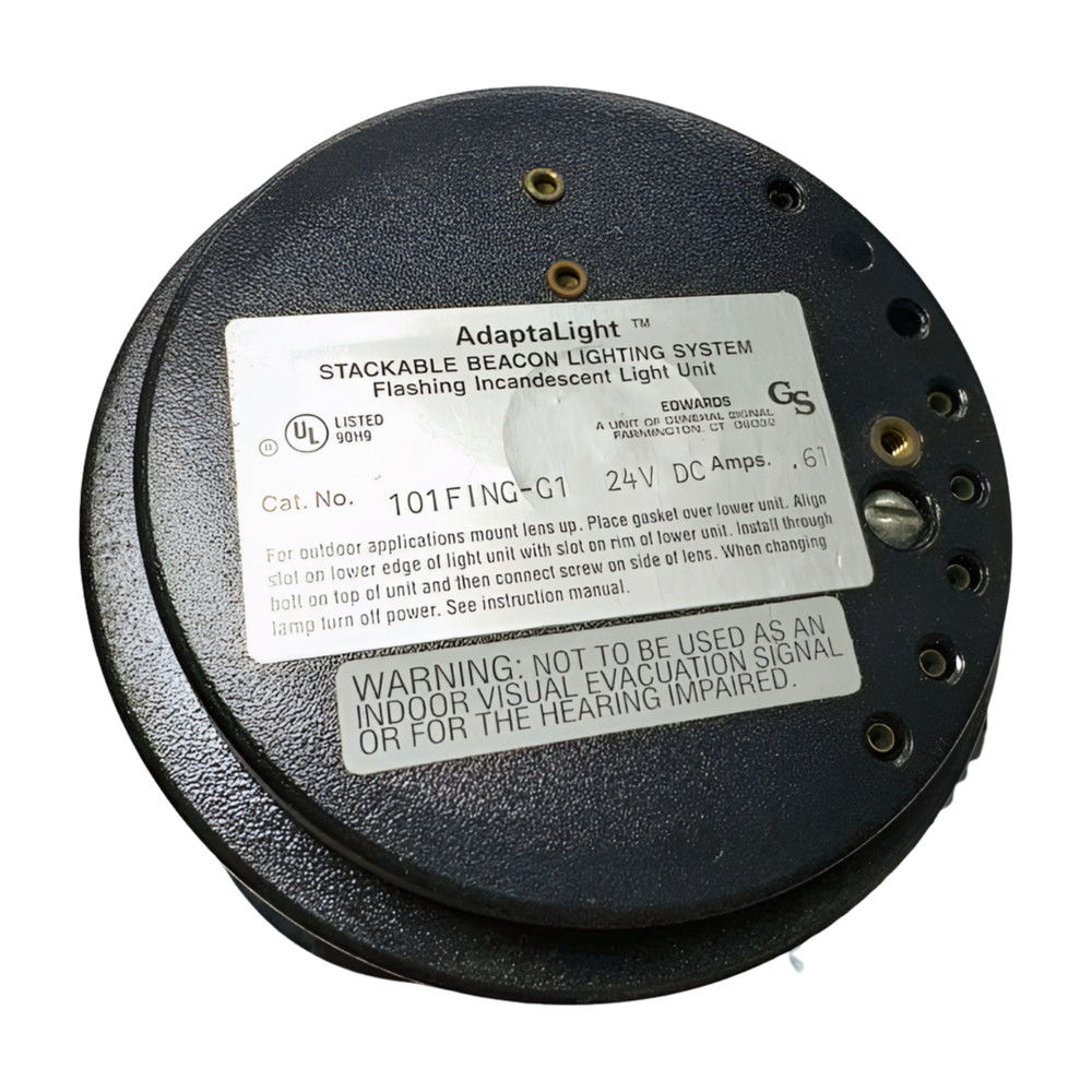 Edwards AdaptaLight 101FING-G1 Stackable Beacon Lighting, 24VDC .61Amps