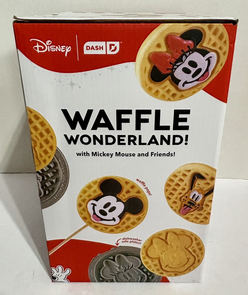 Disney Dash Mini Waffle Maker Multimaker with 4 Additional Character Plates NIB