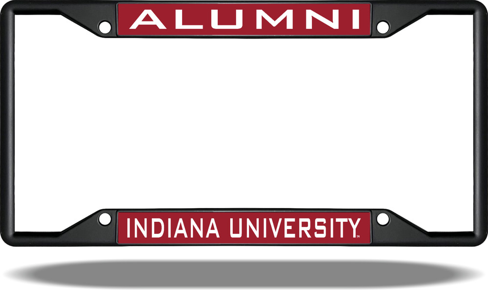 Indiana ALUMNI Black License Plate Frame