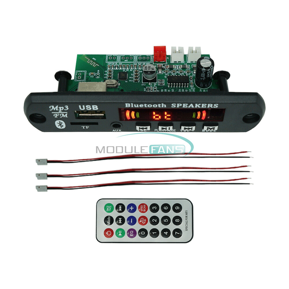 DC12V 2*15W Power Amplifier MP3 Decoder Board 5.0 Bluetooth w/ Radio FM Function