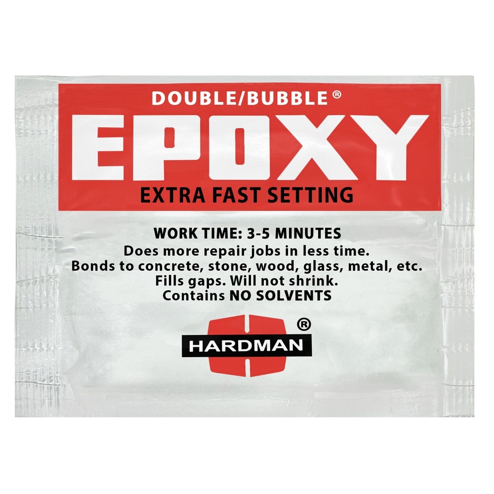 Hardman Double Bubble Red Extra Fast Setting Epoxy Adhesive - 04001 (25 Pack)