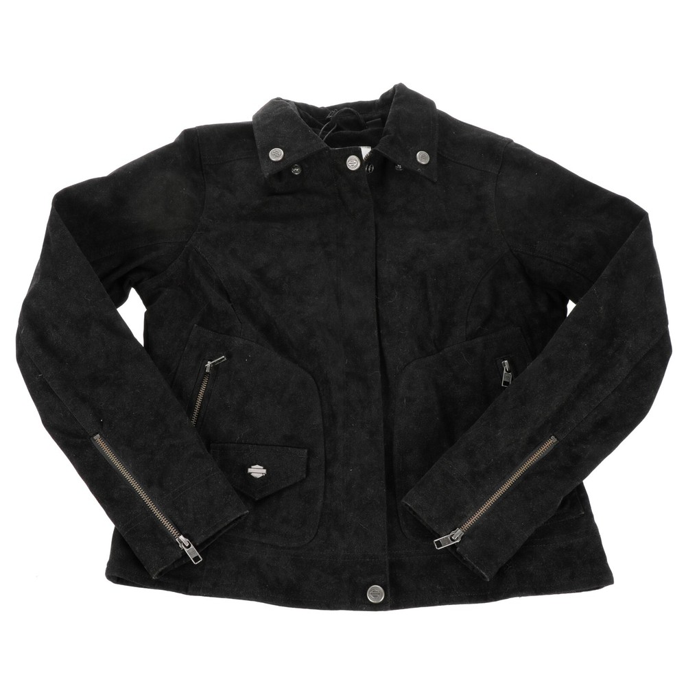 Harley Davidson Women's Black Soar Zip-Up Jacket