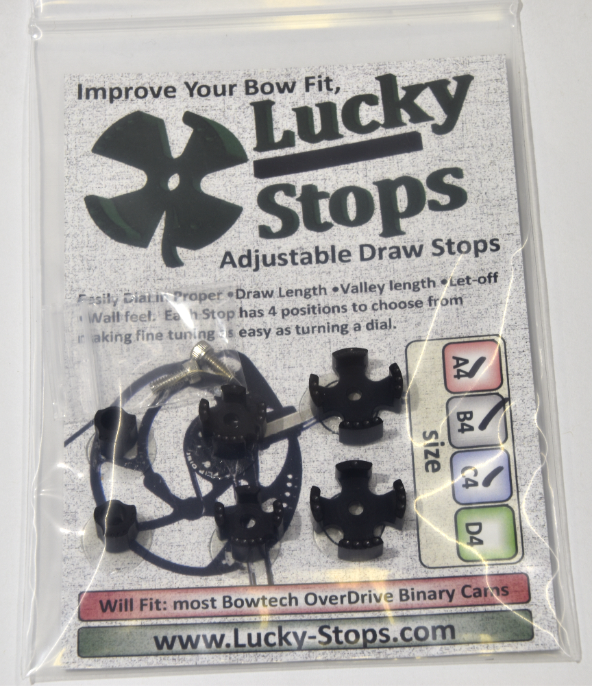 Draw Stops for Bowtech Overdrive Binary Cam Draw Stops Size ABC4 PRO