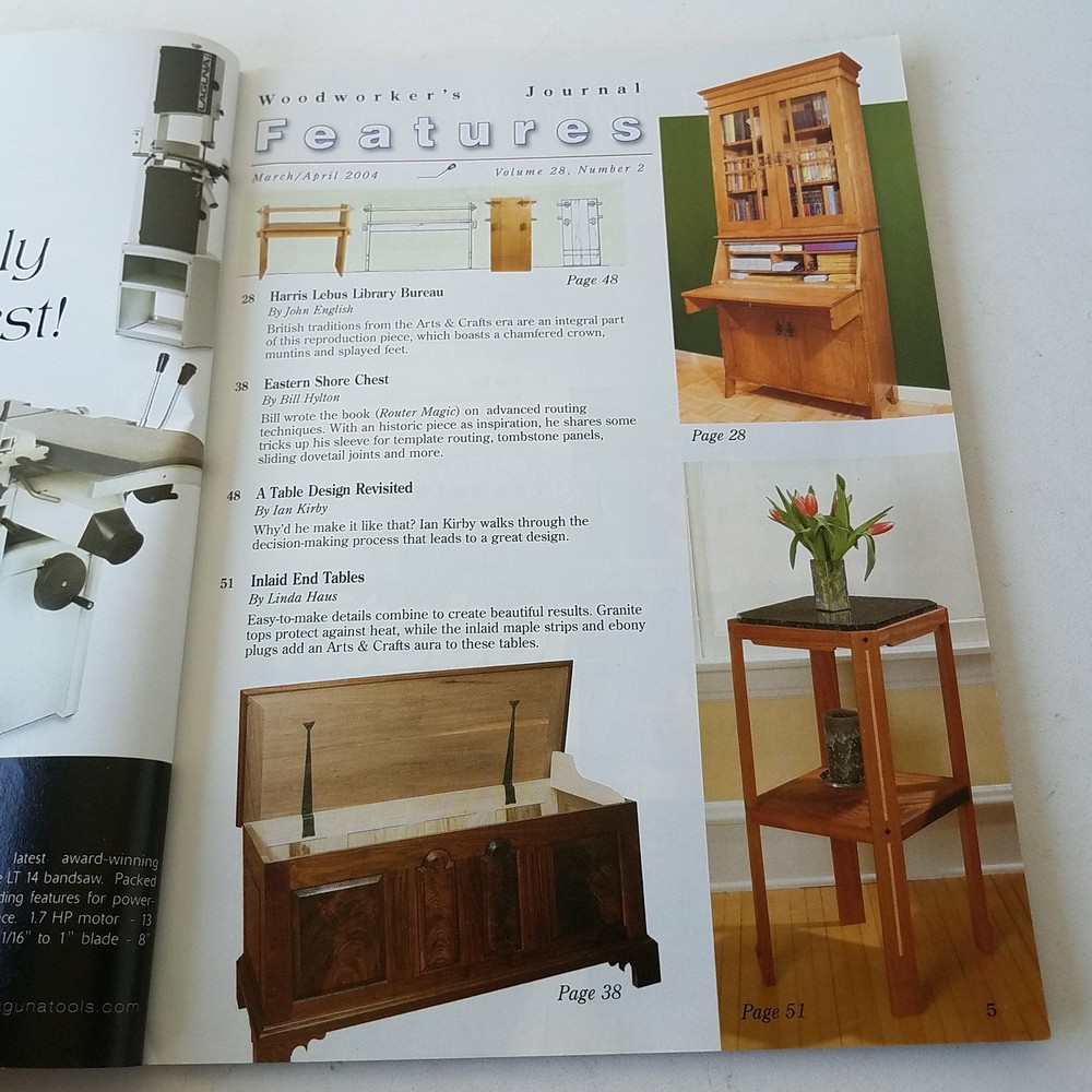 Woodworkers Journal March/April 2004 Volume 28 Number 2