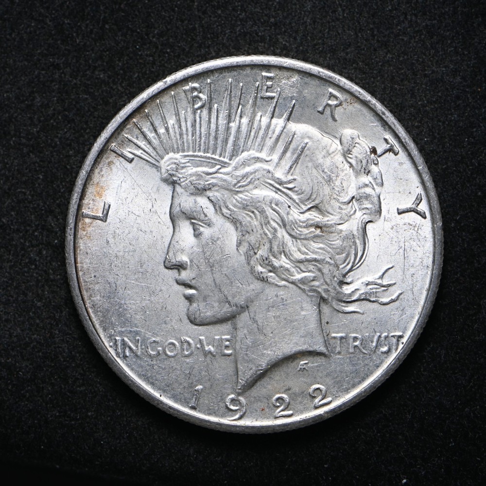 1922-S Peace Silver Dollar Bu (cn16185)