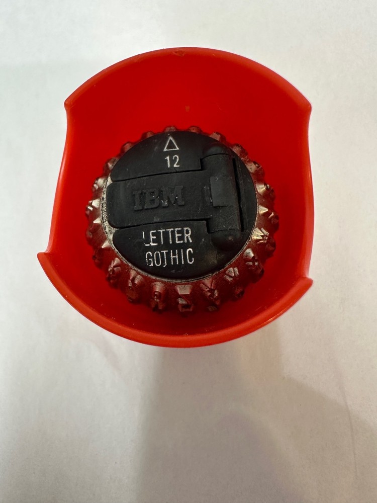 IBM #138 Letter Gothic Golf Ball Element Font Selectric I,II Typewriter