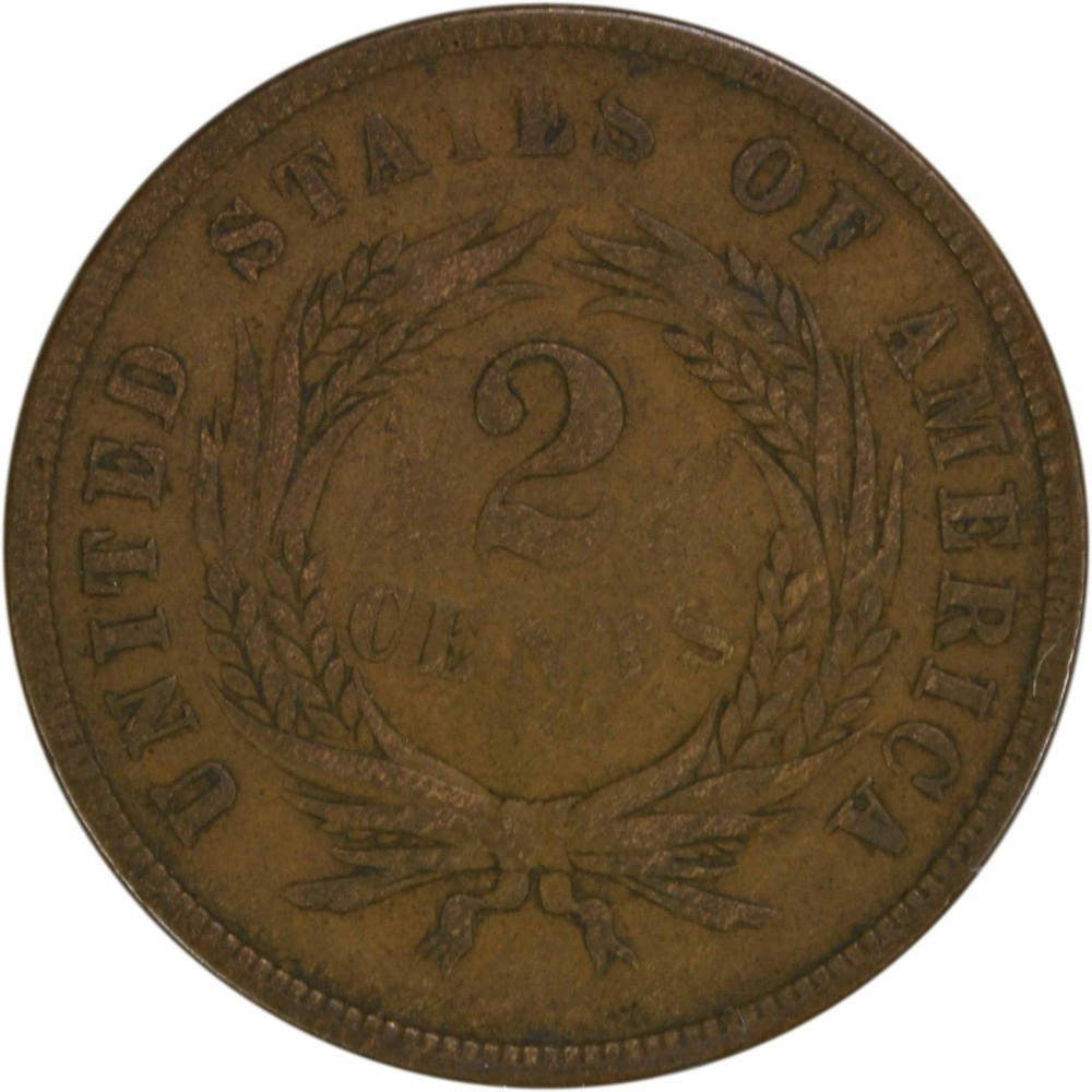 1866 Two Cent Piece VF Uncertified #233