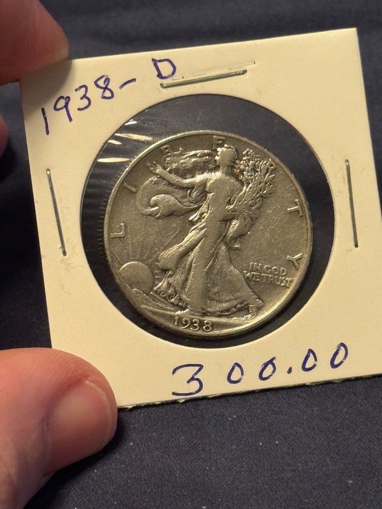 1938 D Walking Liberty Half Dollar