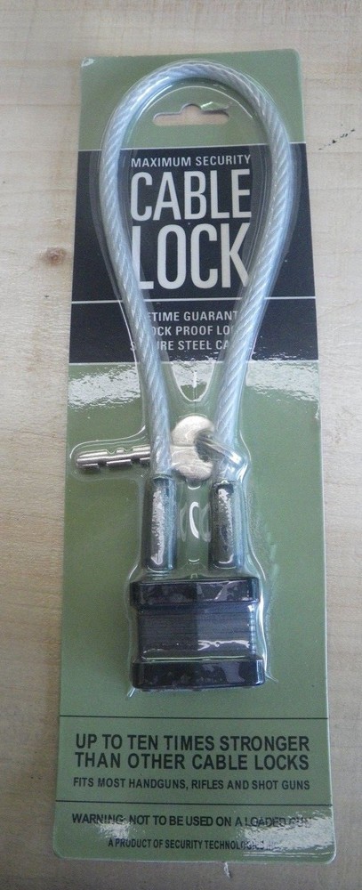 Cable lock maximum security lifetime guarantee shock proof secure steel cable