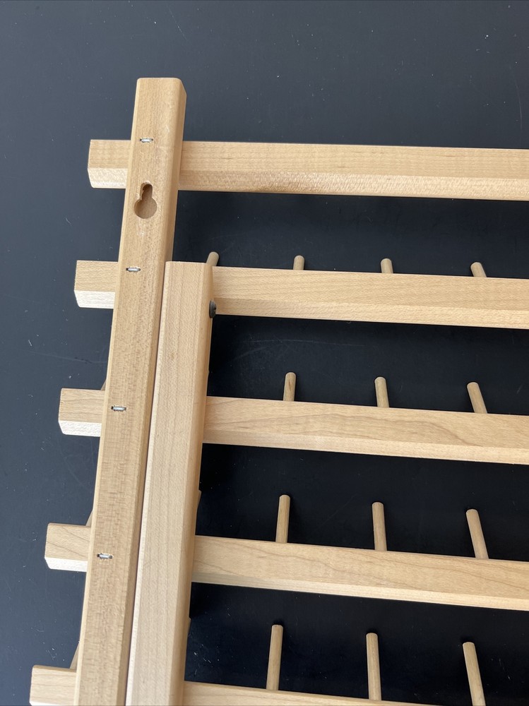 June Tailor 60 Spool Folding Thread Holder Wood Rack