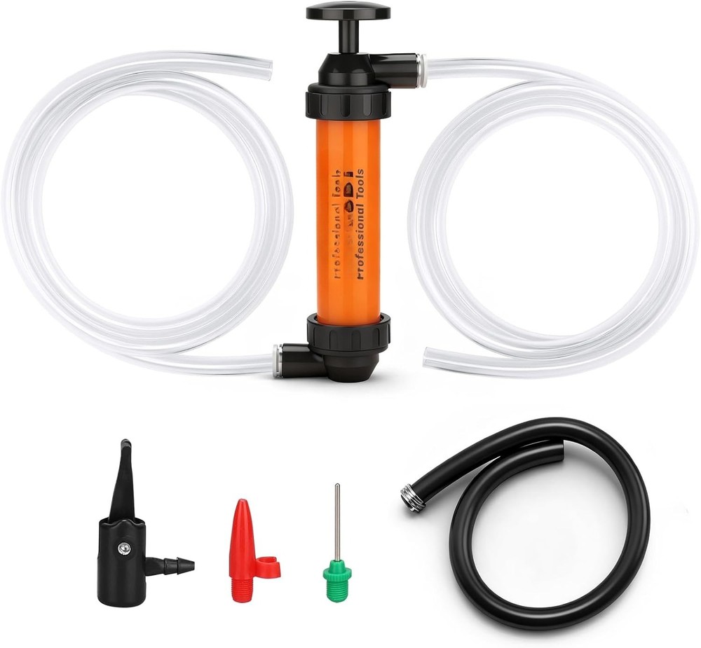 Multi-Function Siphon Transfer Pump Kit Manual Fuel Pump Adapter