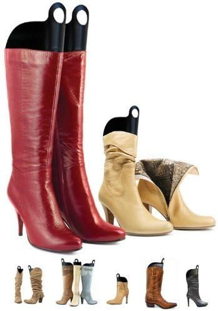 Household Essentials Cedarfresh Boot Shapers, 2 Pairs, Plastic Boot Inserts, Bla