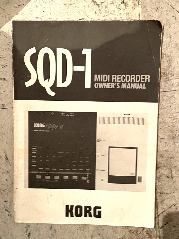 Korg SQD-1 Owner's Manual