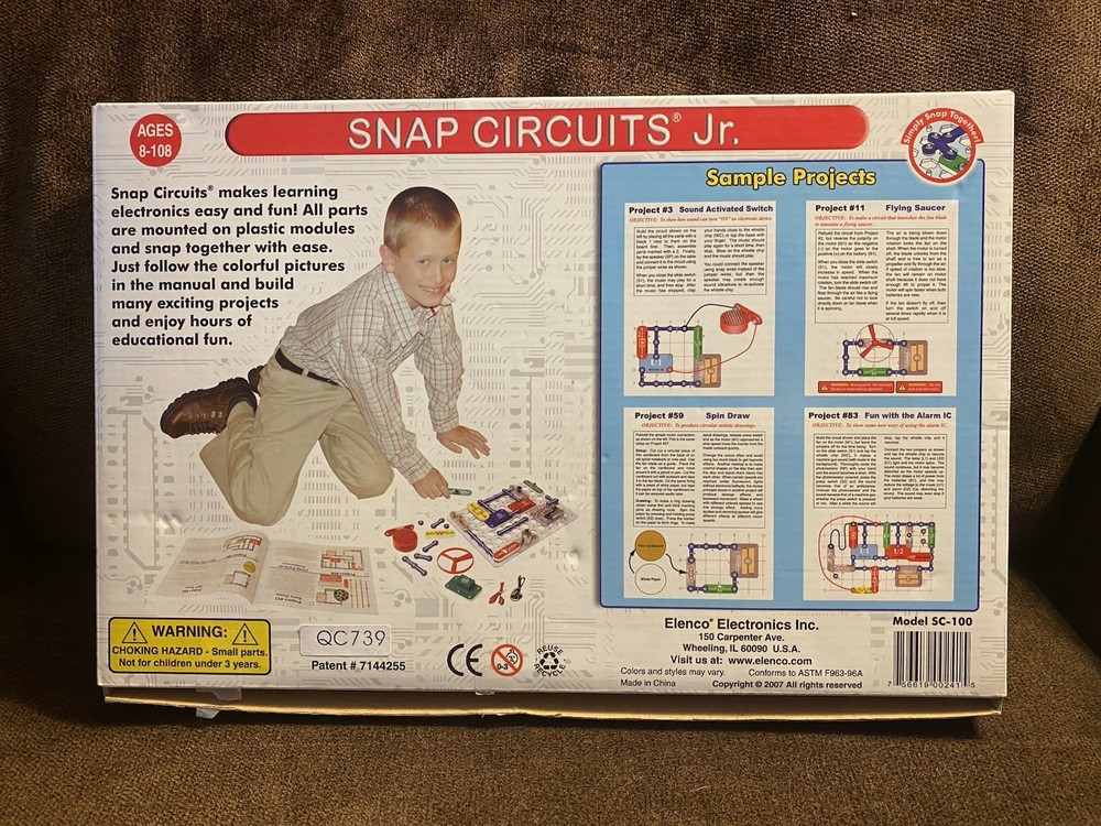 ALMOST 2 COMPLETE SETS!!! Elenco Electronic Snap Circuits Jr SC-100 STEM EUC!!