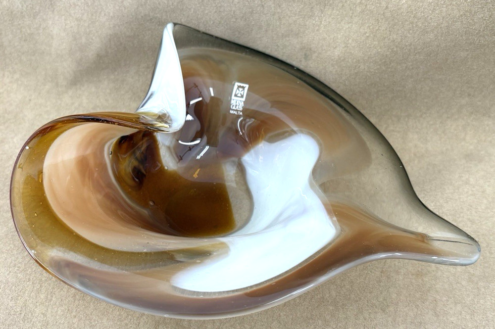Mdina Art Glass "Leaf Bowl"