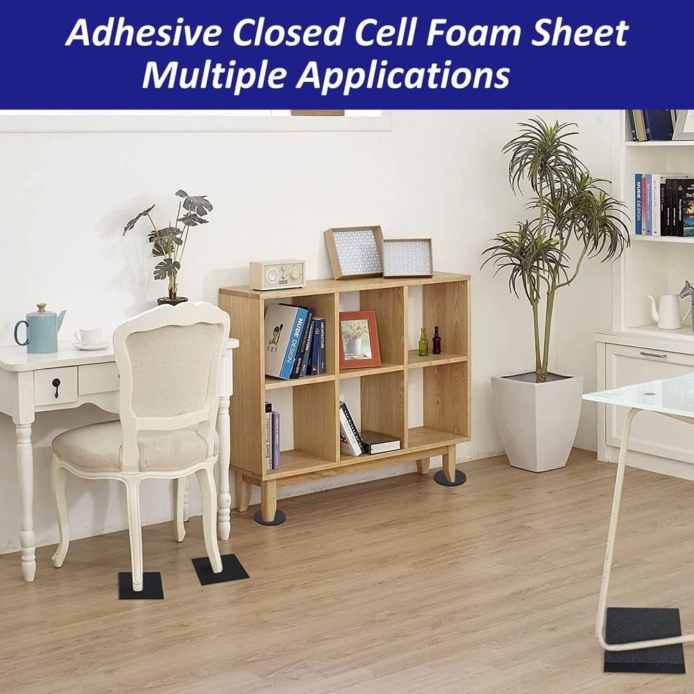 Foam Padding Sheets with Adhesive Backing - 3/4" Thick Self Stick Neoprene In...