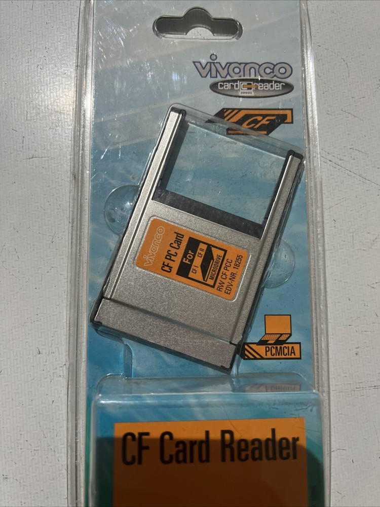 Vivanco 5in1 Memory Card Reader MMC SD SM MS Pro xD Notebook PC Adapter Vintage