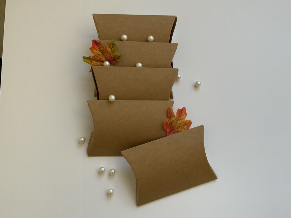 Kraft Pillow Gift Boxes - Perfect for Any Occasion