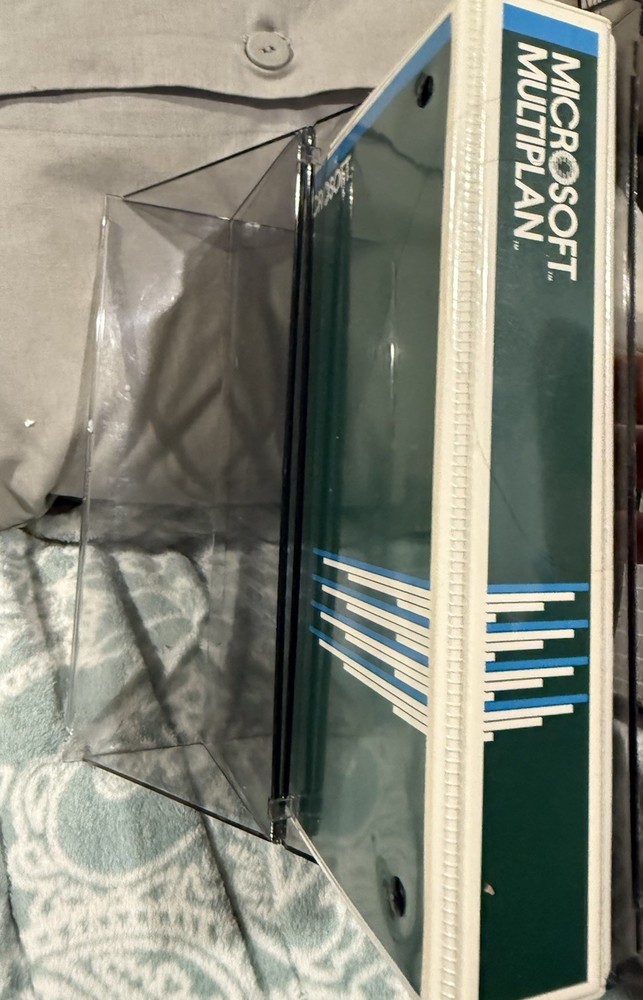 Vintage Microsoft Multiplan electronic worksheet set For MS-DOS