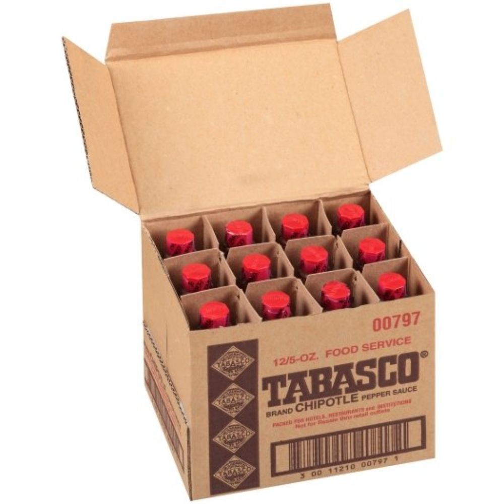 Tabasco Chipotle Pepper Sauce, 5 Ounces Per Bottle - 12 Bottles Per Case