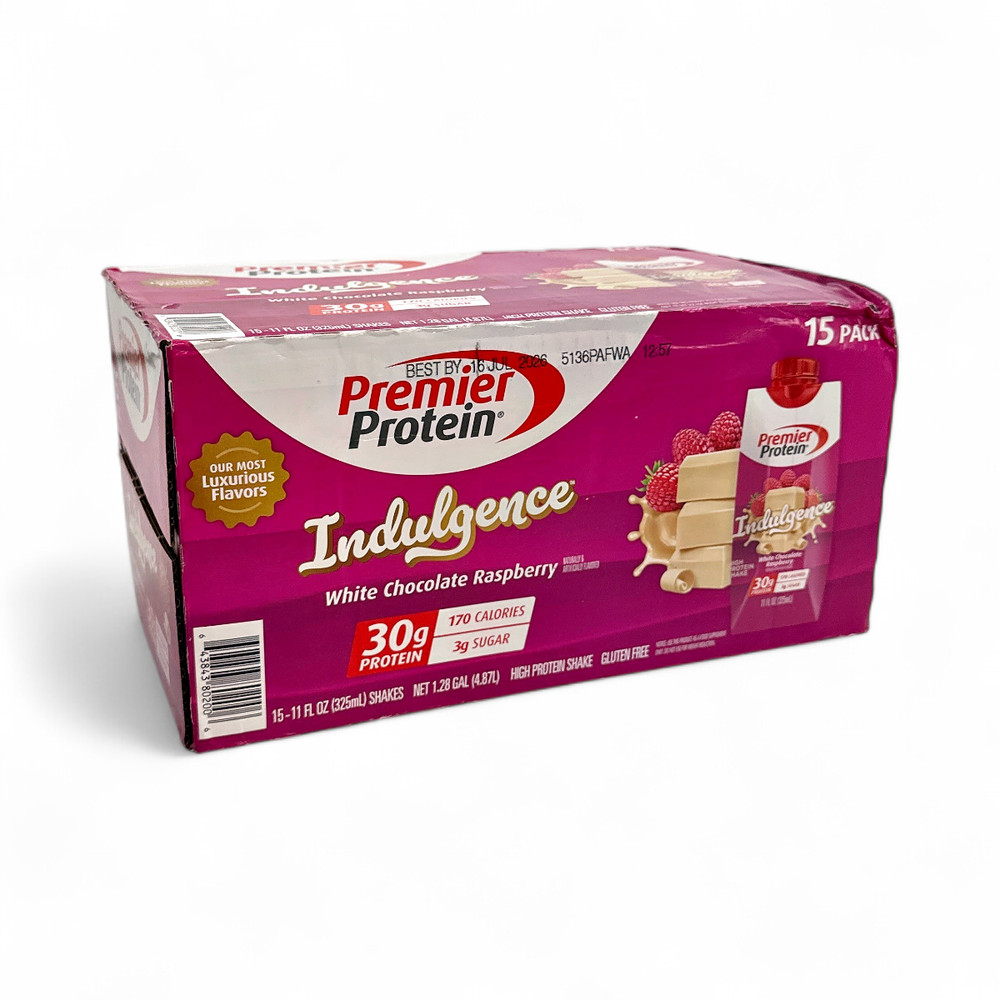 Premier Protein 30g Protein Shake, White Chocolate Raspberry 11oz - 15 Count