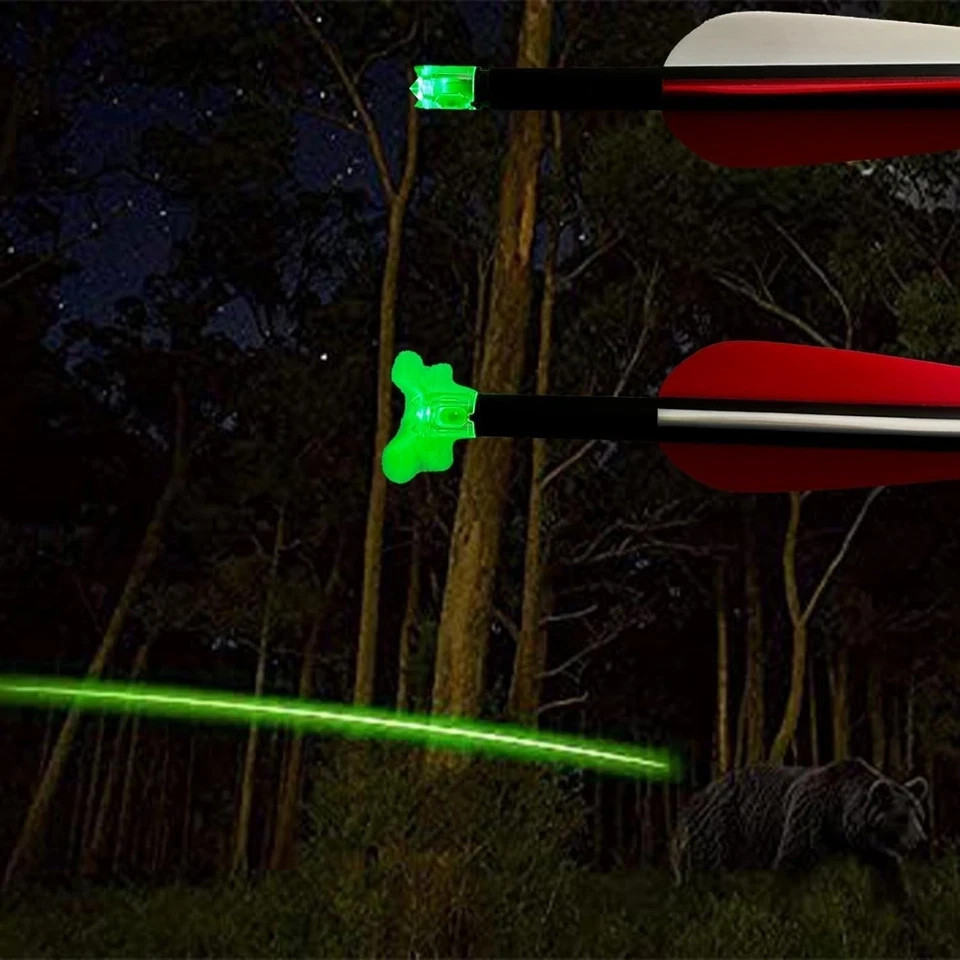 Crossbow Lighted Nocks for Bolts LED Compatibility 6 Pack