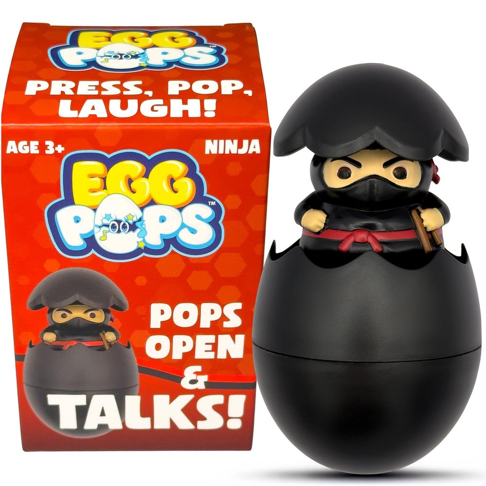 Egg Pops Talking Toy Figure  Pops Up & Plays Sounds, Easter Basket Stuffers f...
