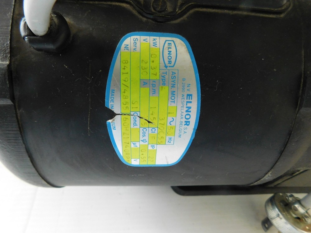 ALCATEL 2004A VACUUM PUMP ELNOR TYPE 370C55 (ACS122)