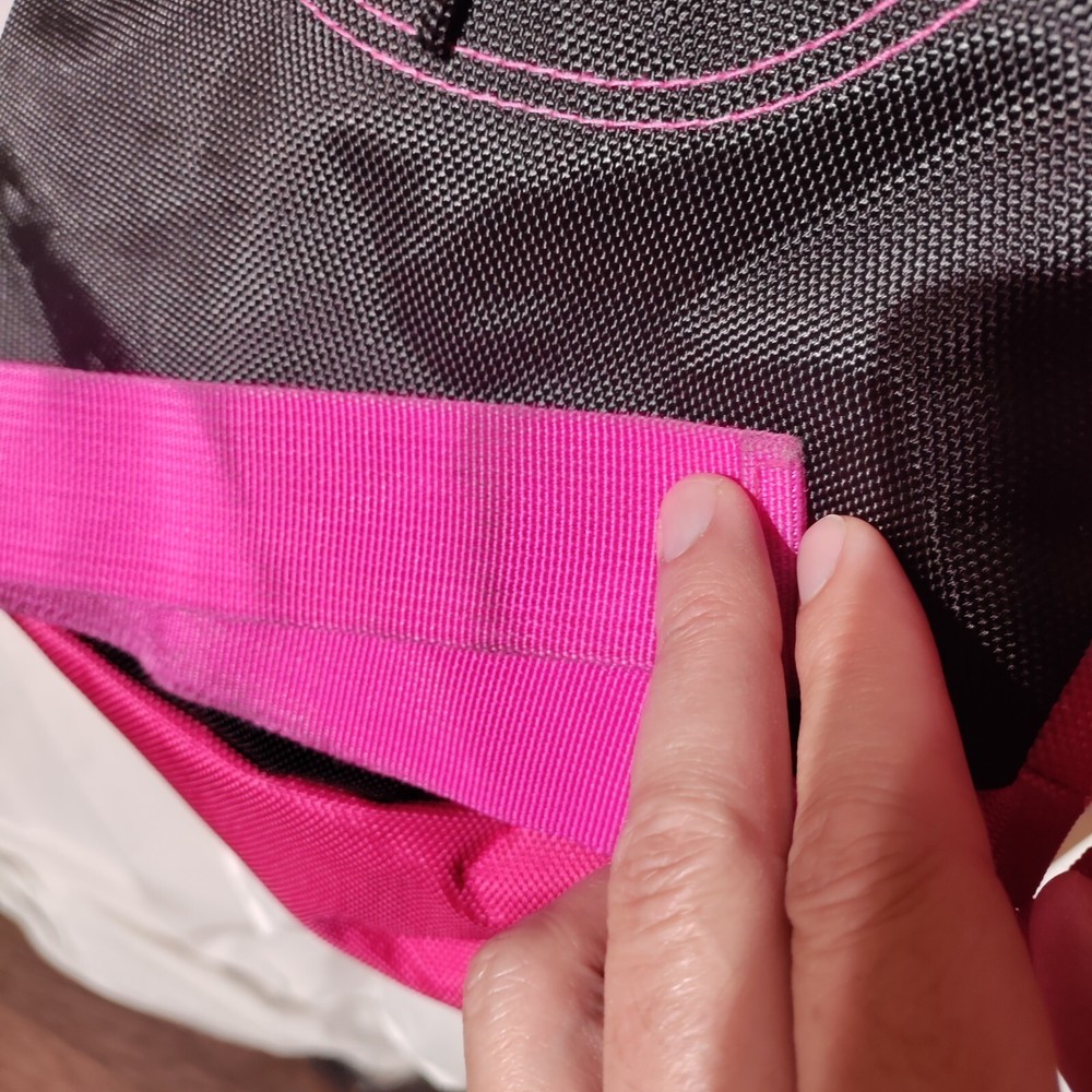 Title Boxing Pink Black Backpack With Logo Patch Zipper Pulls