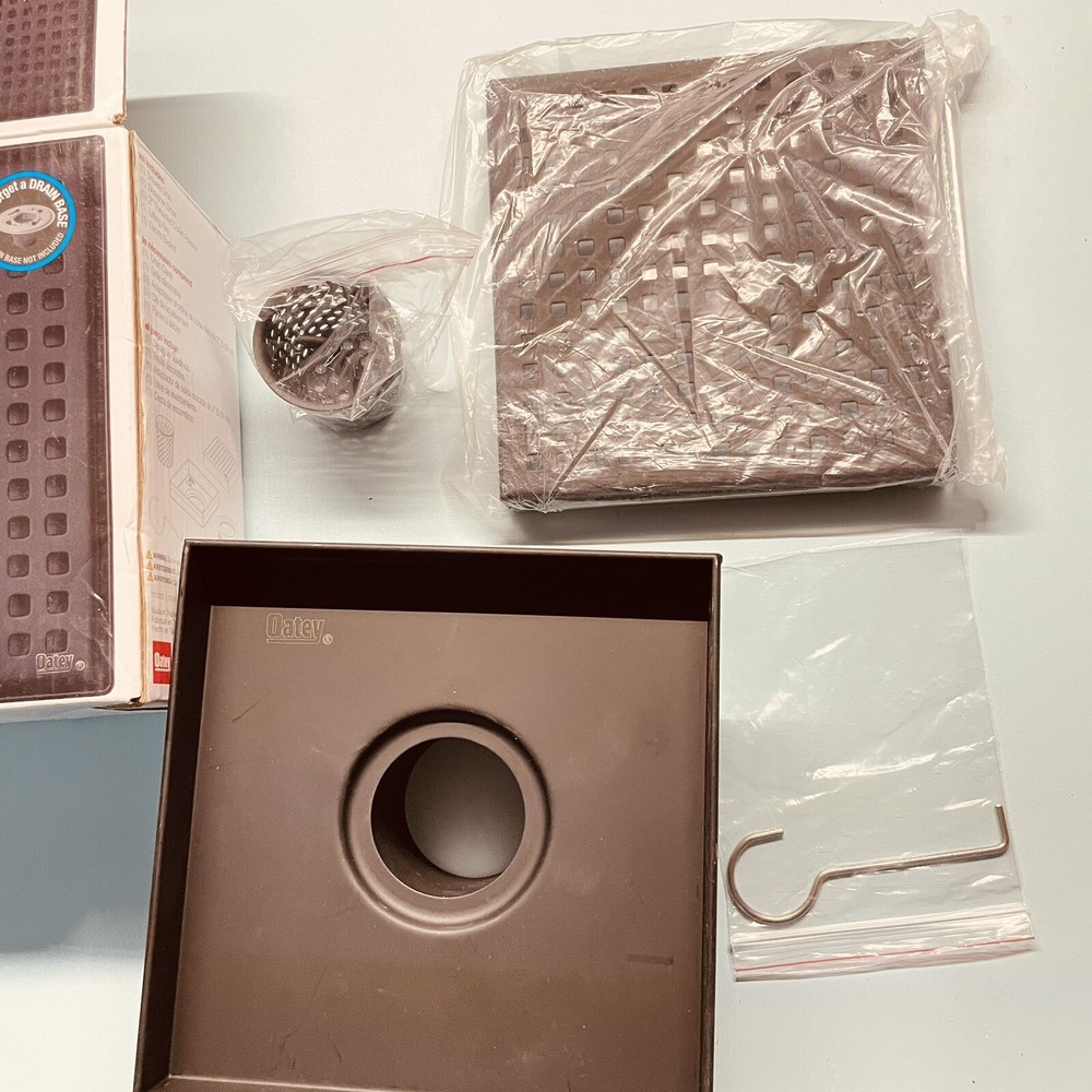 Oatey Designline Shower Drain w/ Square Pattern Drain 6"x6"