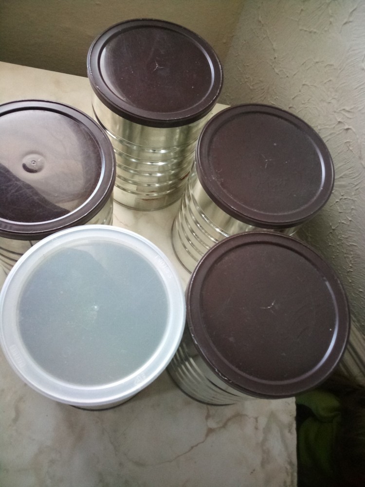 5 Empty Coffee Cans 12 oz Size For Storage Crafts