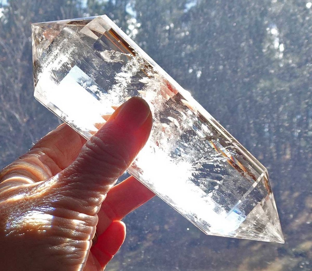 Clear Quartz Vogel 24-sided Crystal -   v2002