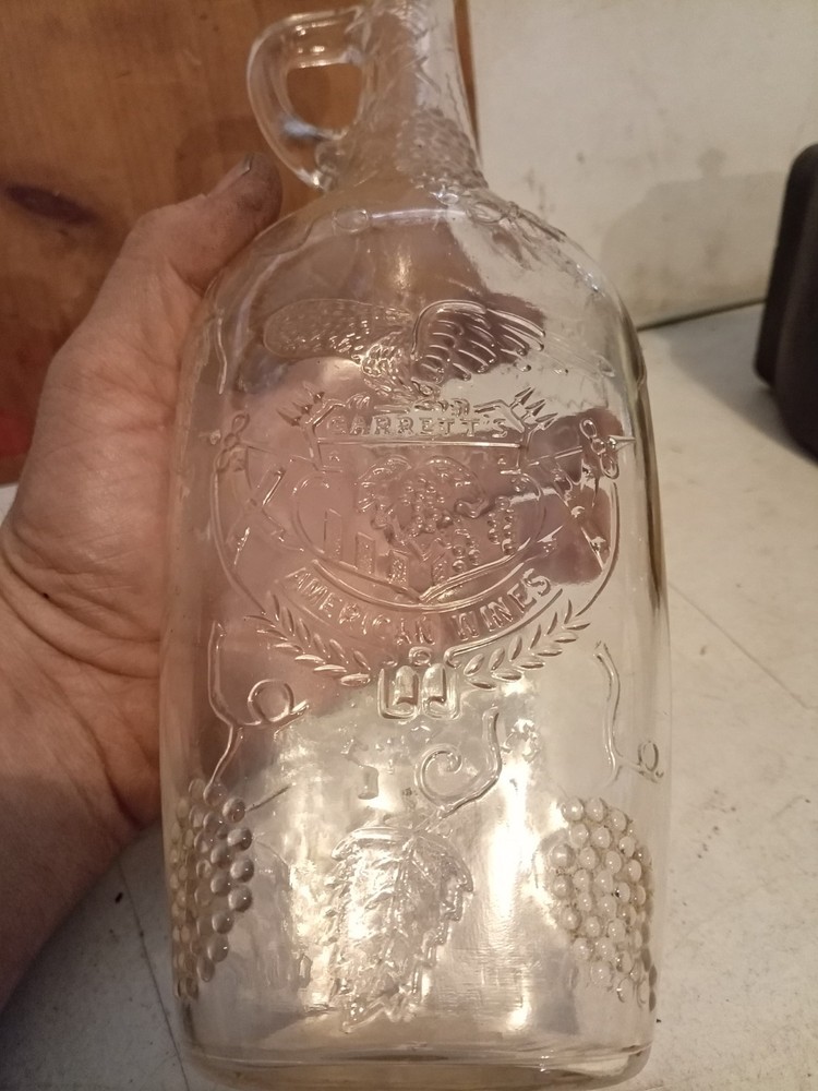 Vintage Decorative Garrett Wine Bottle Tall Quart