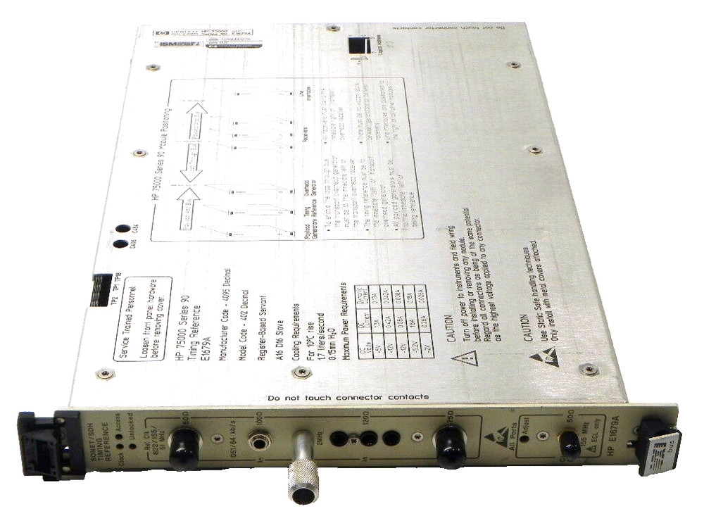 Agilent HP Keysight E1679A Sonet/SDH Timing Reference Module, VXI Module