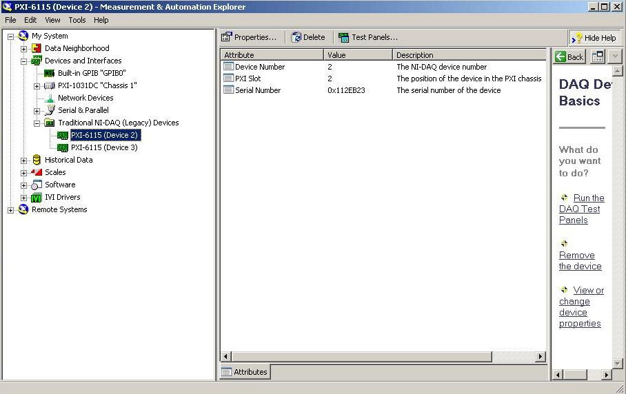 National Instruments PXI-6115 simultaneous sampling multifunction I/O module