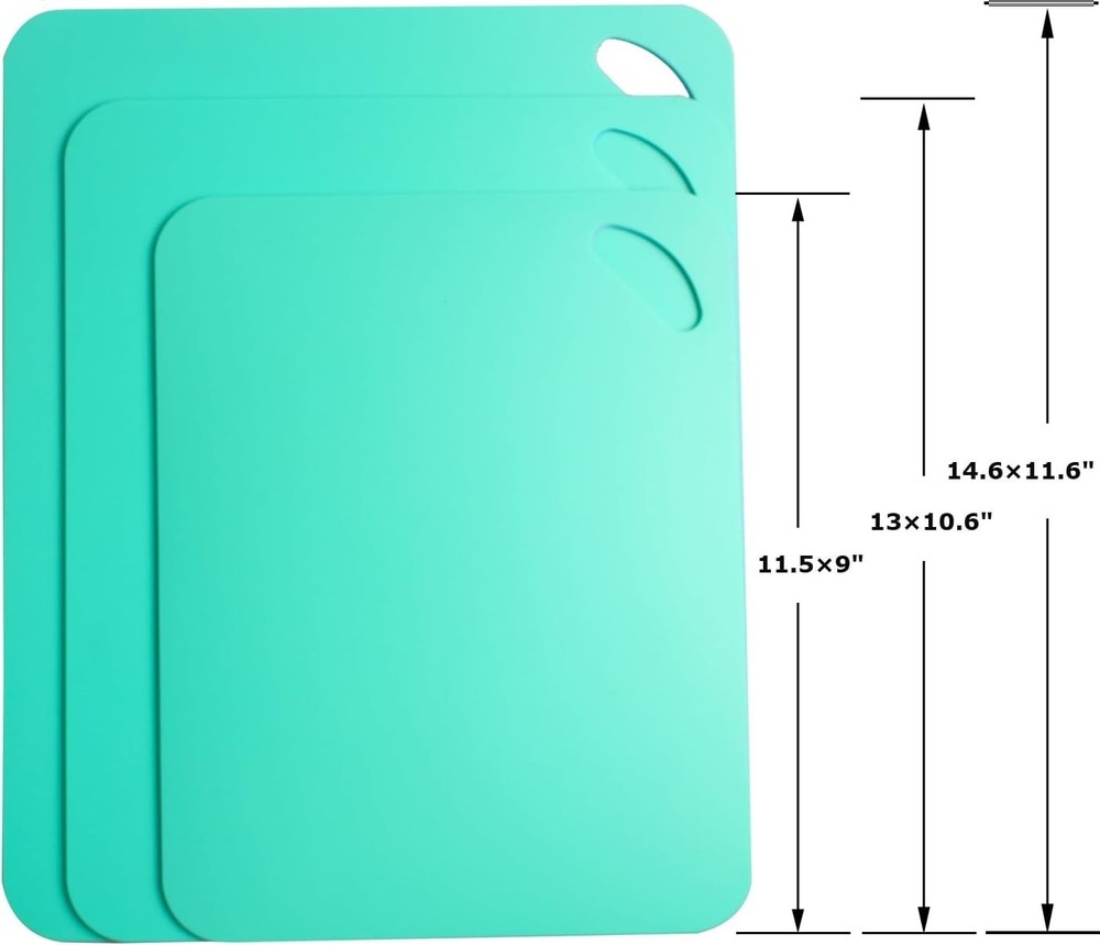 Lightweight & Dishwasher Safe Flexible Cutting Mats – Kitchen Essentials Set