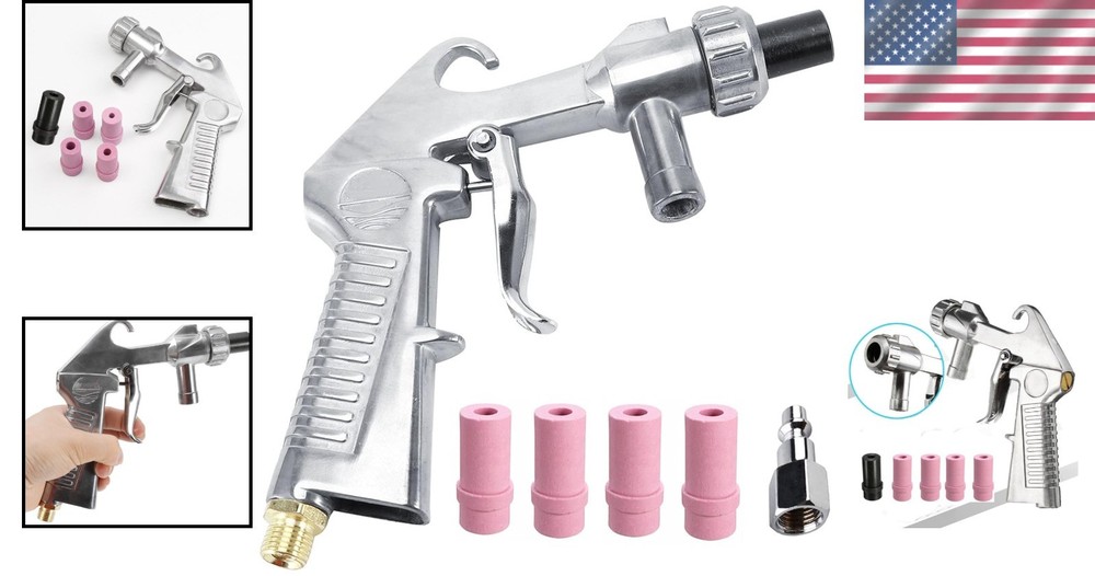 Multi-Purpose Abrasive Sand Blaster Gun: Ideal for Rust & Surface Cleaning